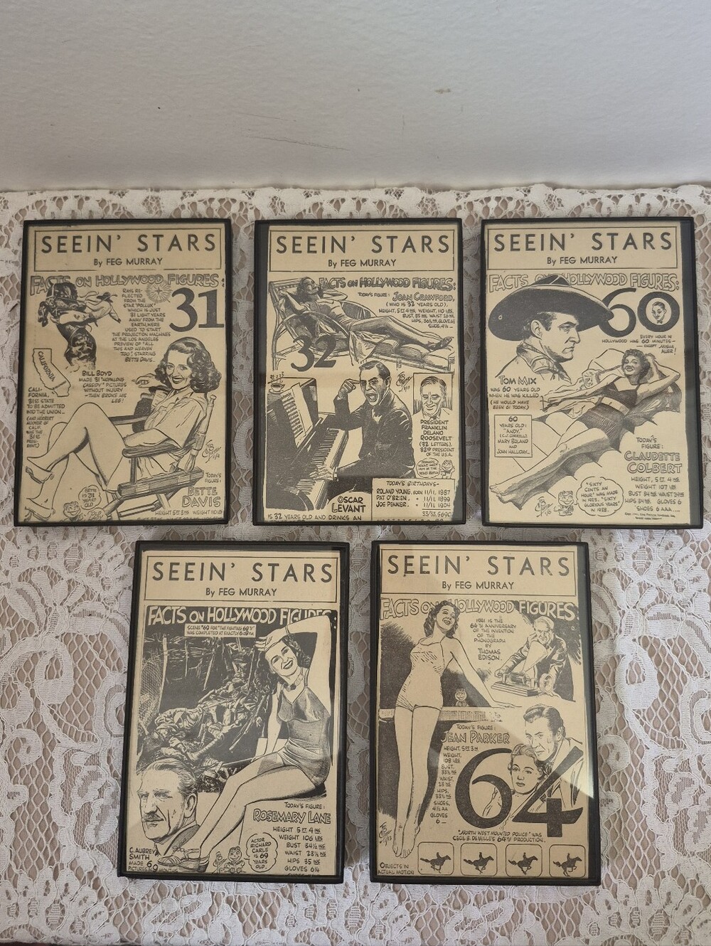 Seein' Stars Framed Clippings